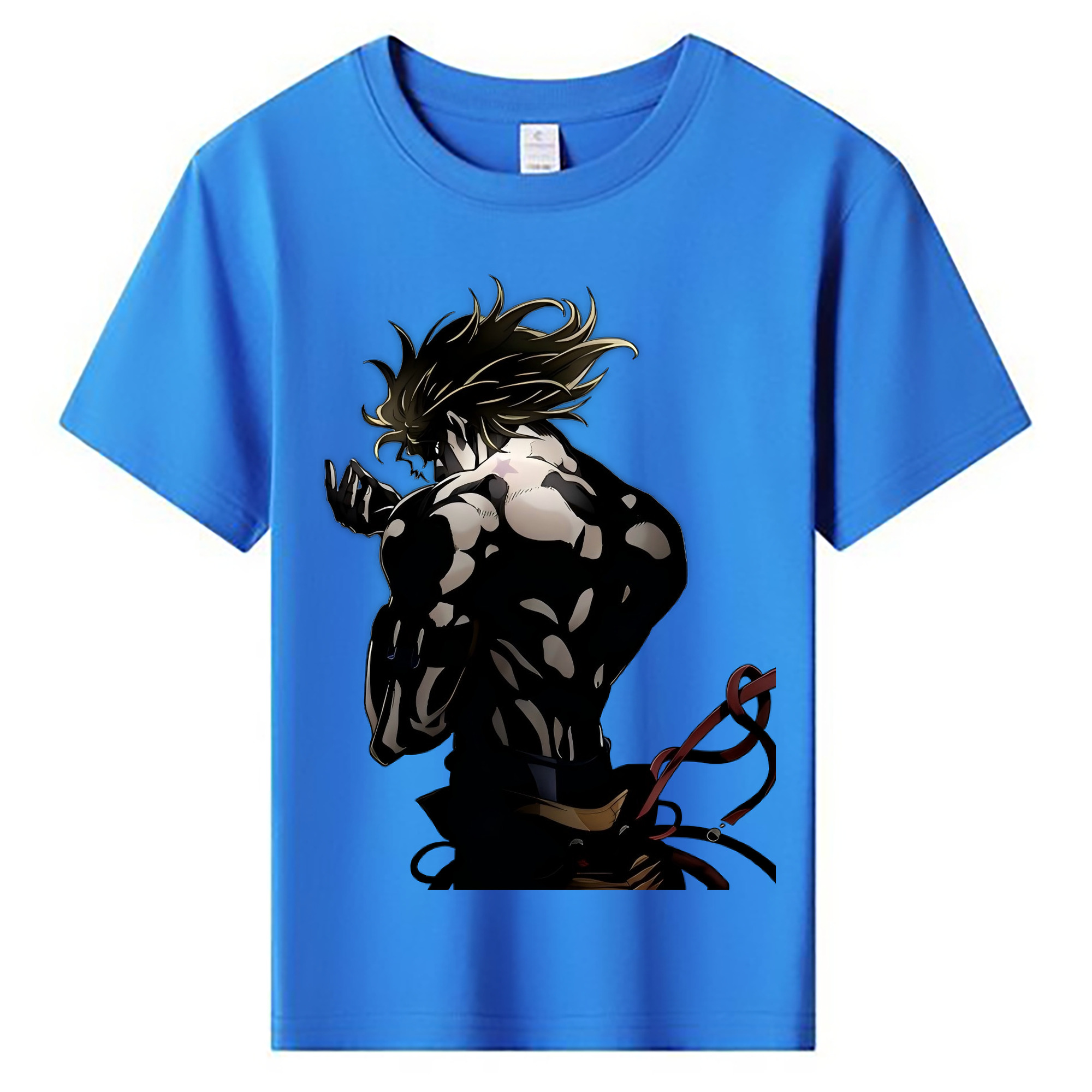 （画像用） ジョジョの奇妙な冒険 ディオ?ブランドー JoJo's Bizarre Adventure Dio Brando 綿100％キッズTシャツ（フロントプリント）